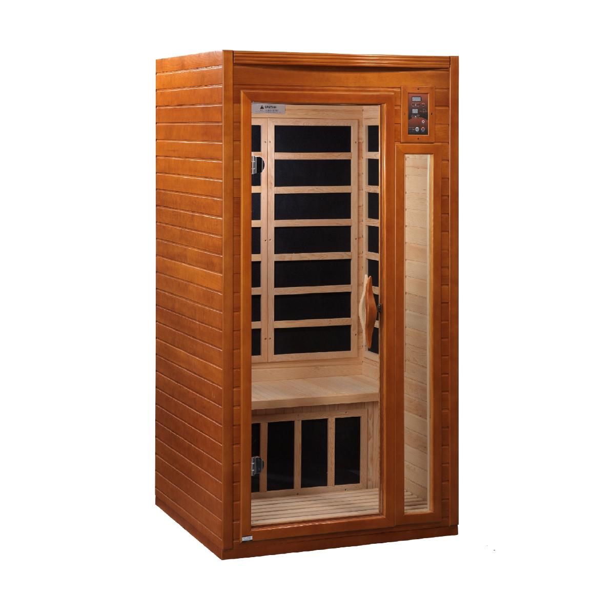 Dynamic Barcelona 1-2-person Low EMF (Under 8MG) FAR Infrared Sauna (Canadian Hemlock)