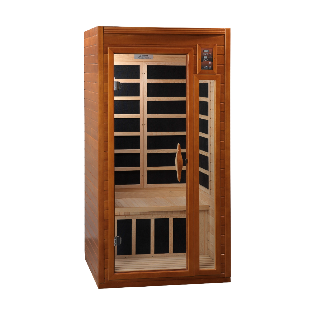 Dynamic Barcelona 1-2-person Low EMF (Under 8MG) FAR Infrared Sauna (Canadian Hemlock)