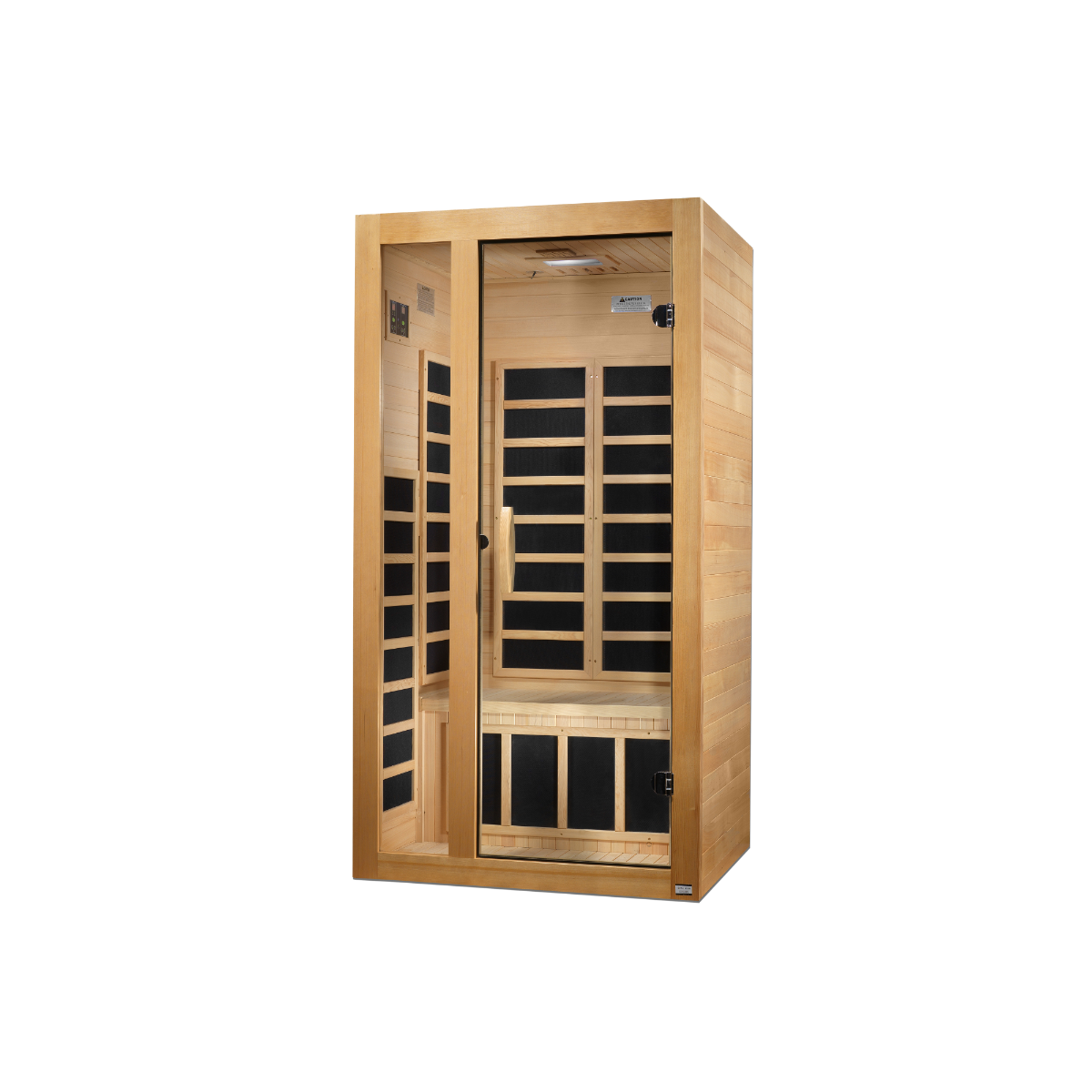 Dynamic Gracia 1-2-person Low EMF (Under 8MG) FAR Infrared Sauna (Canadian Hemlock)