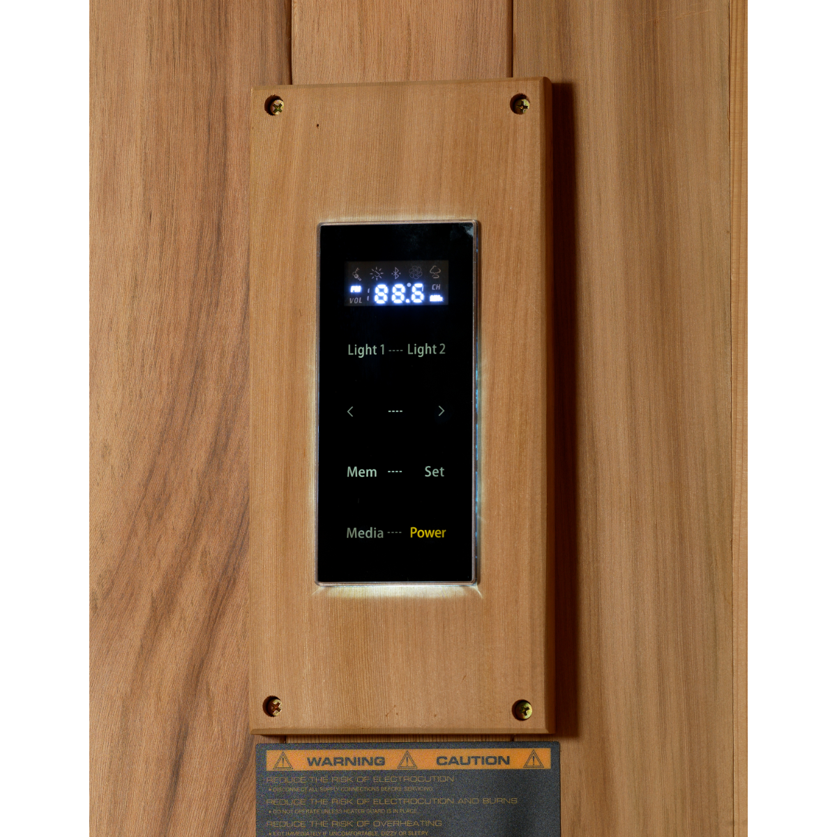 Golden Designs 2025 "Andermatt Edition" 2 - 3 Person Traditional Steam Sauna - Pacific Premium Clear Cedar